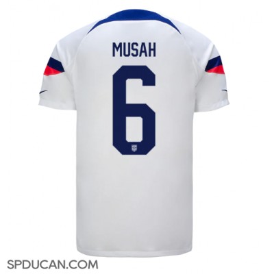Muški Nogometni Dres Ujedinjene države Yunus Musah #6 Domaci SP 2022 Kratak Rukav